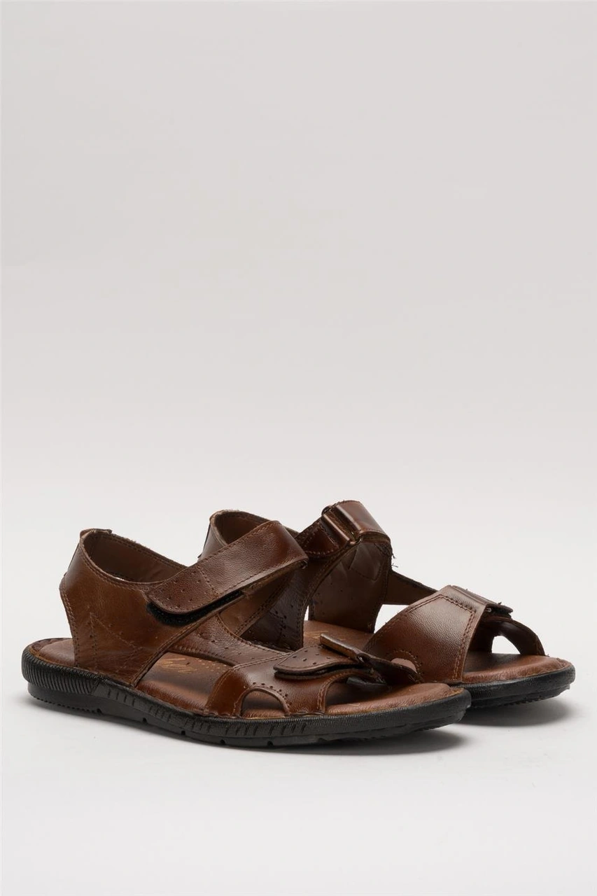 Erkek İçi Dışı Hakiki Deri Ortopetik Yazlık Esnek Ve Çok Hafif Günlük Ayakkabı Sandalet Taba Taba Erkek İçi Dışı Hakiki Deri Ortopetik Yazlık Esnek Ve Çok Hafif Günlük Ayakkabı Sandalet Taba Taba