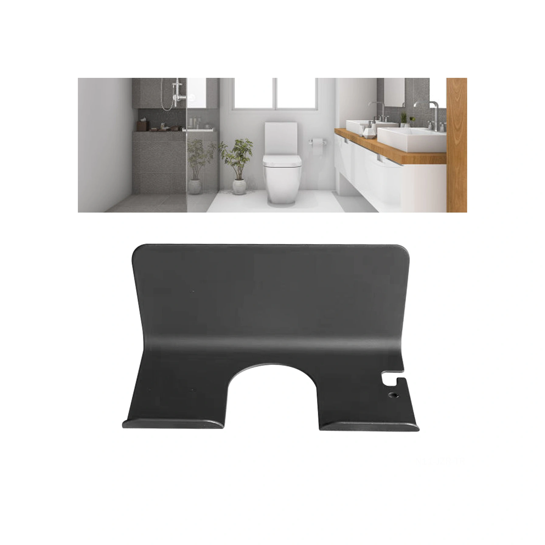 Geeroyoo Banyo Saç Kurutma Makinesi Tutucusu - Delme Yok Kurulum - Uzay Alüminyum - Saç Araçları İçin Depolama Ve Teli Çevirmeyi Önleme Diğer