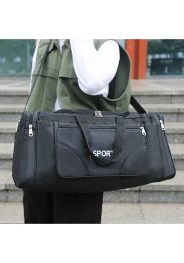 Homyl Alışveriş Seyahat Erkekler Için Duffle Çanta Siyah