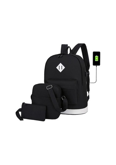 Novahub Pratik Outdoor Çanta Seti Sırt Çantası, Sling Ve El Çantası Siyah Siyah