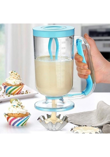 Pancake Machine Mikser Krep Makinesi Hamur Dağıtıcı Mekanizmalı Çok Renkli
