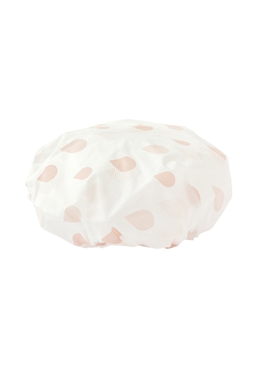 Xindoker Kadınlar İçin Su Geçirmez Duş Şapka, Peva Malzemeyle Yapılmış, Ev Kullanıma Uygun, Pembe Renk, Ticari Satış İçin Uygun Pembe