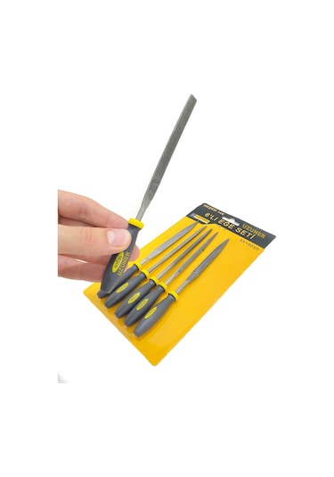 Meşem Mini Eğe Seti Takımı Çeşitli Uçlu 6 Parça 5X180X6