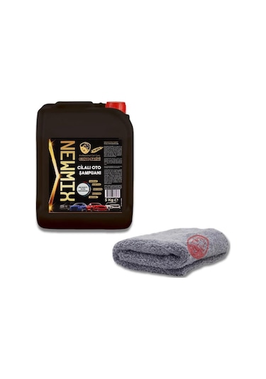 Newmix 5kg Gold Serisi Cilalı Oto Şampuanı Oto Kurulama Bezi 50x70cm