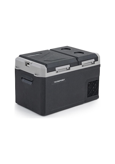 Tecnopoint Çift Kapaklı 30 Litre Taşınabilir Araç Buzdolabı 12v/24v/220v Uyumlu