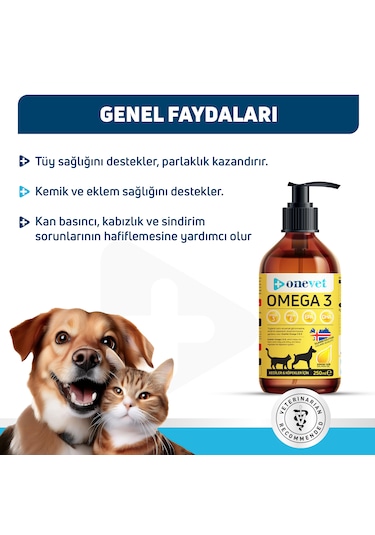 Onevet Omega 3 Kedi Ve Köpekler Için Balık Yağı