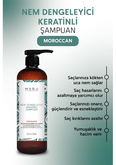 Maru Nem Dengeleyici Keratinli Şampuan 750 Ml