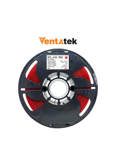 Elas 3d Kırmızı Pla Pro Filament - 1.75mm - 1 Kg