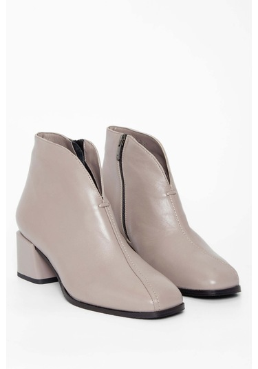 Tamer Tanca Kadın Hakiki Deri Vizon Casual Bot 33 530 Bn Bot Sk22/23 Vızon Dr Vizon