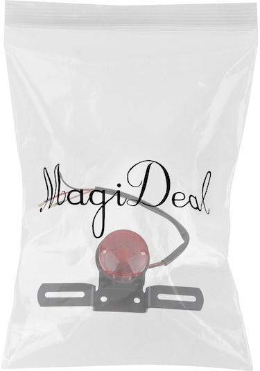 Suntek Motosiklet  Arka Kuyruk Fren Dur Işık Lambası Harley Uyumlu Cafe Racer Chopper Kırmızı