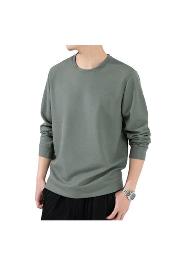 Erkekler Sonbahar Bahar Üst Düz Renk Yuvarlak Yaka Uzun Kollu Gevşek Kalın Yumuşak Kazak Rahat Orta Uzunlukta Basit Stil Elastik Erkek Kazak Yeşil Erkekler Sonbahar Bahar Üst Düz Renk Yuvarlak Yaka Uzun Kollu Gevşek Kalın Yumuşak Kazak Rahat Orta Uzunlukta Basit Stil Elastik Erkek Kazak Yeşil