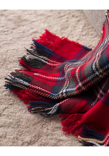 Madame Coco Nuée Koltuk Şalı - Kırmızı Kırmızı