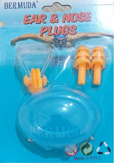 Bermuda Silikon Kulak Tıkacı Ve Burunluk Set 001