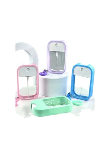 Mucit Home 2 Adet Silikon Kılıflı Anahtarlıklı Sprey Şişesi