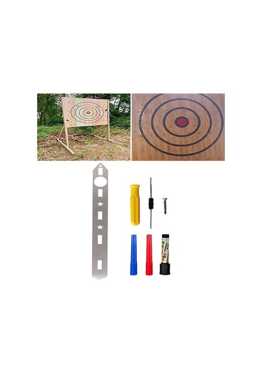 Balta Atma Hedef Şablon Stencil Balta Atma Balta Atma Oyunu Için Set 3449 Diğer