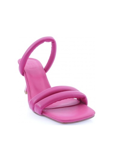 Dgn 3025-23y Kadin İki Sirali Bantli Kadeh Topuklu Terlik 3025-2261-R0507 Fuşya