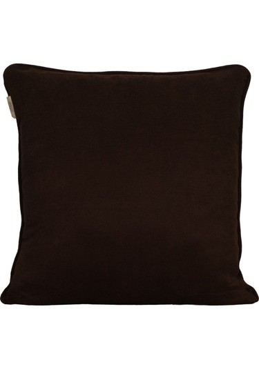 2'li Kadife Dokulu Fitilli Kırlent Kılıfı Acı Kahve-545 Acı Kahve