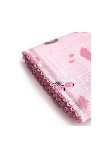 Bimini 64527 Cute Müslin Bebek Battaniyesi 90 X 110 Cm Pembe