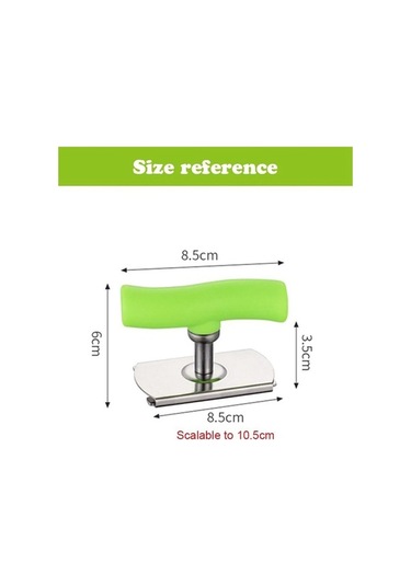 Moly Zayıf Eller İçin Kolay Ayarlanabilir Tutacaklı Kavanoz Açacağı A Yeşil Paslanmaz Çelik Yeşil