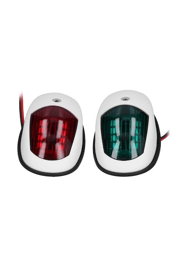 Tekne Seyir Feneri. 12v. Beyaz. Led. İskele Sancak Lambası