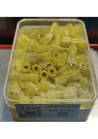 Cat Fdfn5 ,6.5mm/6mm² 100-adet İzoleli Faston Jak