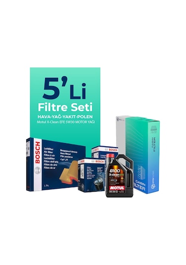 Bosch Audi A6 3.0 Dizel Quatro 272 Hp Filtre Bakım Seti Motul Motor Yağlı (2014-2018) 5 Li