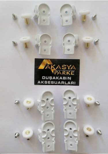 Duşakabin Teker Seti ( Bella Seri) (549468581) Beyaz