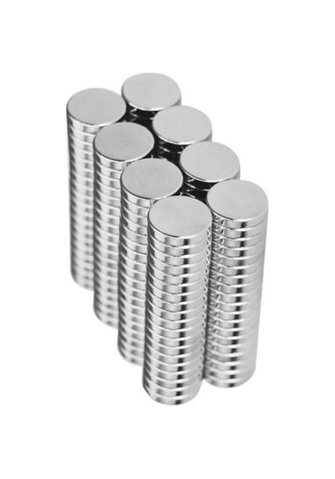 Neodyum Mıknatıs D10X2 Mm 50 Adet Ince Silindirik Güçlü Magnet