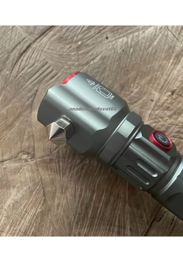 Gld 218 Pro El Feneri Şarjlı Lamba Projektör Uzun Menzilli Çekiç Kamp Feneri Siyah