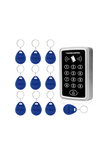 Rfid Şifreli Kapı Kilidi + Su Geçilmez Koruyucu Kılıf + 10 Tag