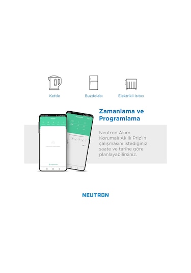 Neutron Akıllı Wi-fi Tekli Akım Korumalı Priz Ntl-0011