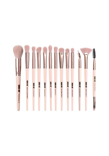 Reedark 13 Parçalık Profesyonel Makyaj Fırçası Seti - Fondöten, Allık, Göz Farı Ve Pudra İçin Yumuşak Kıllar Gümüş