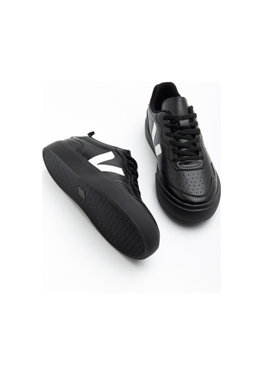 Daxtors Anka Günlük Ortopedik Kadın Sneaker Spor Ayakkabı Siyah