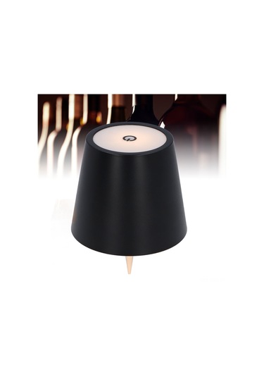 Springsun Usb Şarjlı Touch Kontrollü Şarjlı Şişe Lambası - 3 Renkli Sürekli Parlaklık Ayarlamalı, Bar & Restoran Dekorasyonu, Kahverengi Kahverengi