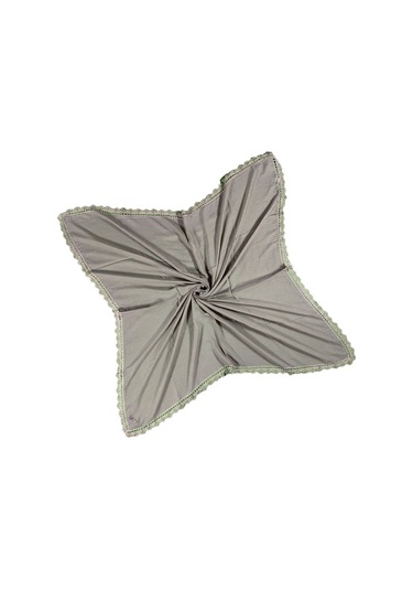 Enba Pamuklu İğne Oyalı Namaz Ve Mevlüt Örtüsü 110x110 Cm Koyu Vizon