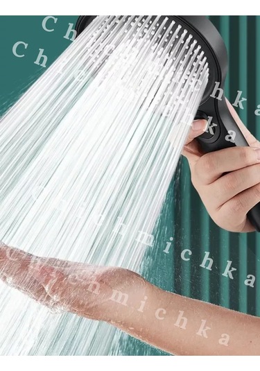 Chichmichka Silikonlu Hortumlu Duş Başlığı 198341270 Siyah