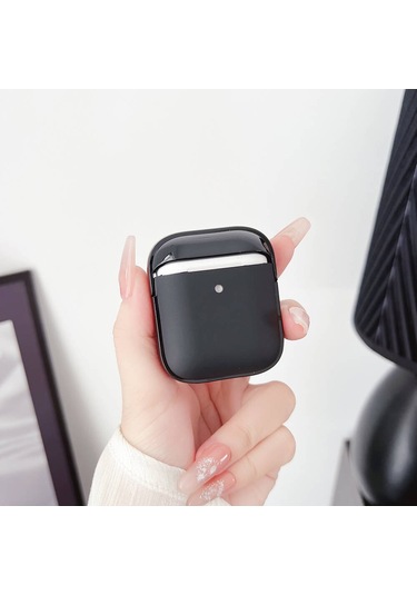 Noktaks - Airpods 1. Nesil Uyumlu - Kılıf Darbelere Karşı Dayanıklı Airbag 36 Kılıf - Siyah - T31754 Siyah