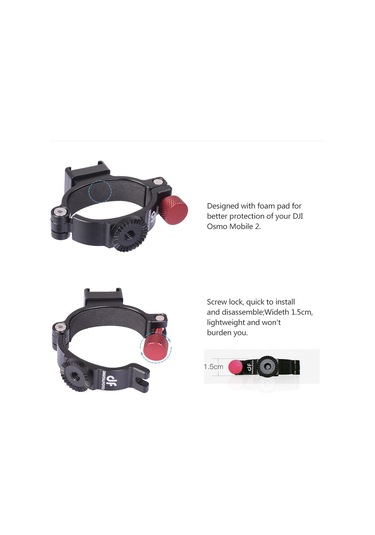 Singree Djı Osmo Mobile 2 Aksesuarı İçin Alüminyum Mikrofon Ve Işık Montaj Halkası