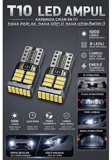 18 Led'li Mini T10 Led - Maksimum Performans Ve Enerji Tasarrufu