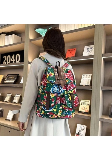 Yeni Satış Çiçek Oxford Kadın Sırt Çantası 2024 Yüksek Kaliteli Çok Renkli