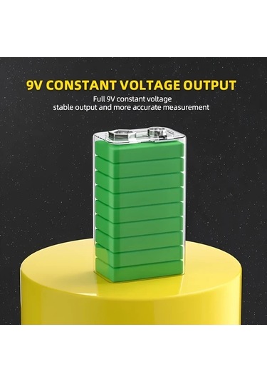 Xuweiwei Pujımax 8 Adet 9v Lityum Batarya Type C Şarj Kapasiteli Şarj Edilebilir Polimer Pil Elektronik Cihazlar İçin Taşınabilir Power Bank Alt N