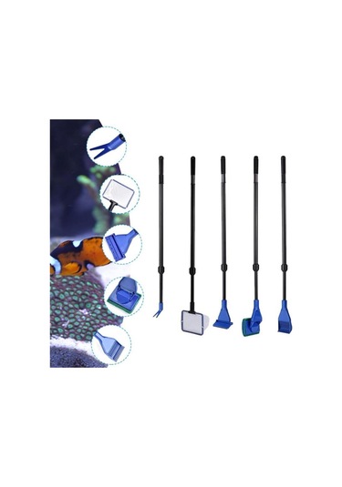 5 İn 1 Akvaryum Tankı Temizleme Seti Akvaryum Balığı Bakım  Seti