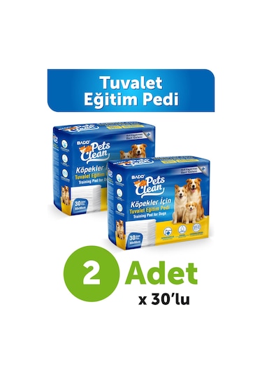 Pets Clean Eğitim Çiş Pedi 30lu 60 90cm 2'li Paket