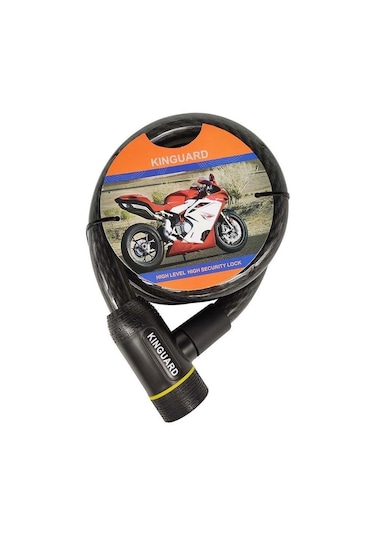 Kınguard - 3017 Kalın Halat Motosiklet Kilidi 200 Cm