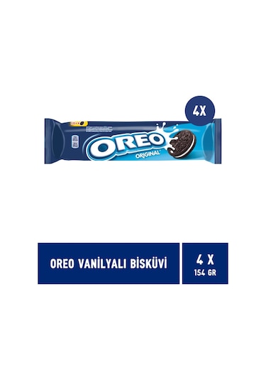 Oreo Vanilyalı Bisküvi 4 x 154 G