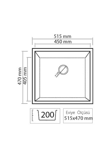Thorax Granit Eviye Molto C2 Siyah