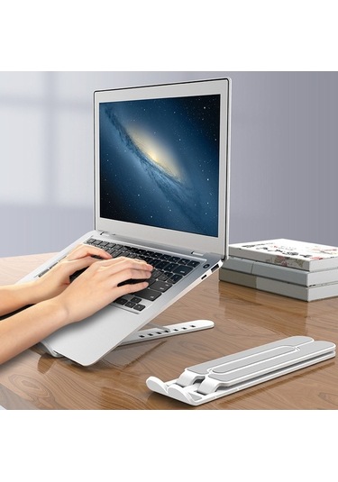 Novahub 6 Kademe Ayarlanabilir Taşınabilir Dizüstü Standı - 11-17 İnç Laptop Ve Tablet İçin Soğutmalı