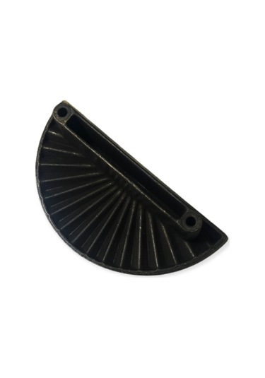 2'li Egesel Yelpaze 64mm Mat Siyah Çekmece Kulp Mobilya Dolap Kulbu