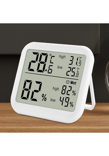 Homyl Led Ekranlı Oda Termometresi Nem Ölçer Dijital İç