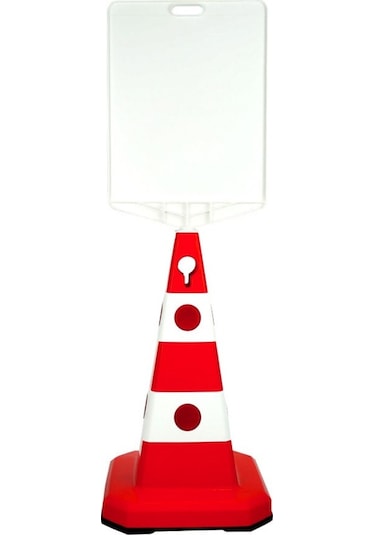 10 Adet Ultra Kedi Gözlü Trafik Konisi Ağırlıklı 60Cm Trafik Duba